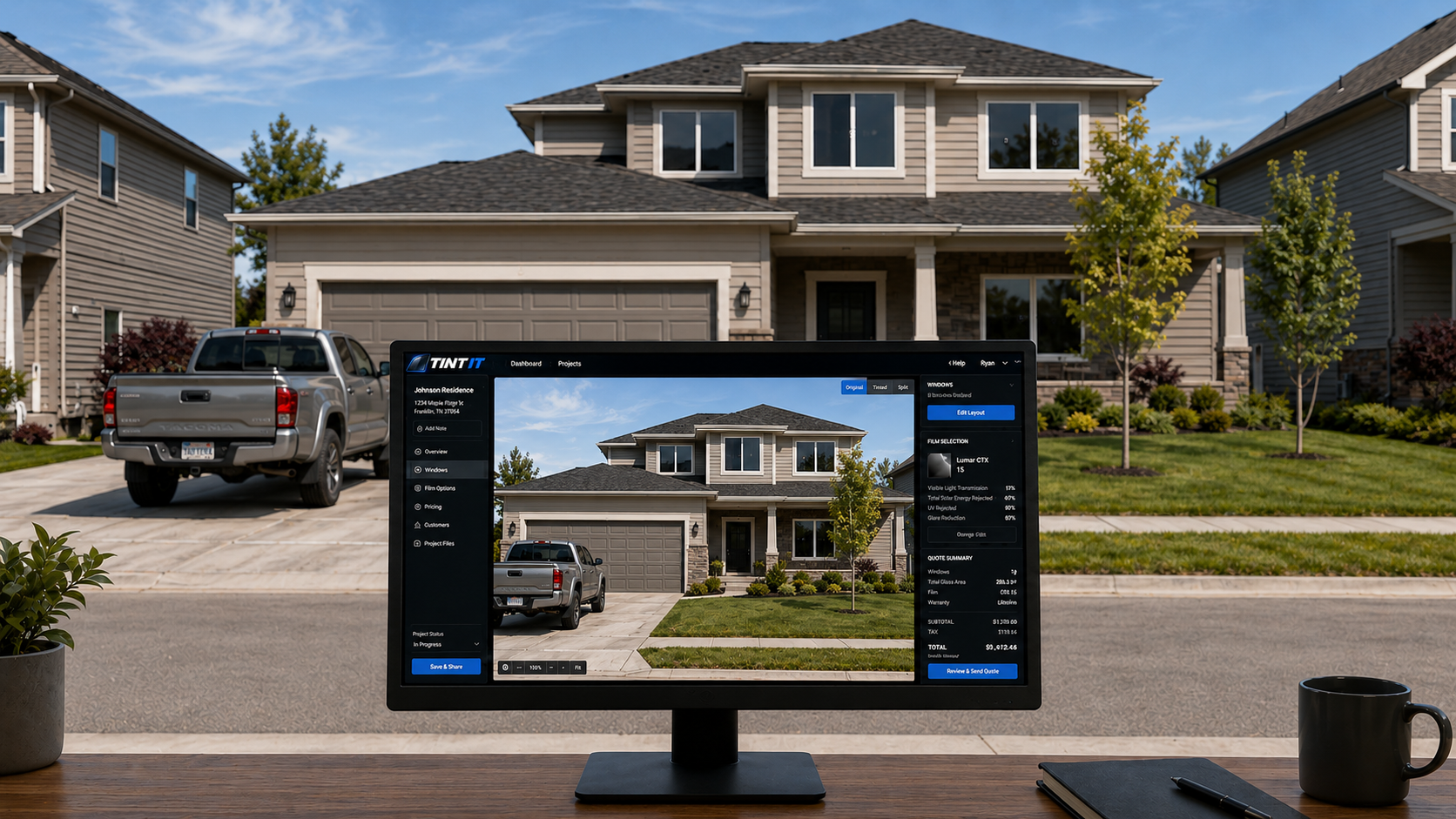 Tint It Home residential and commercial monitor preview