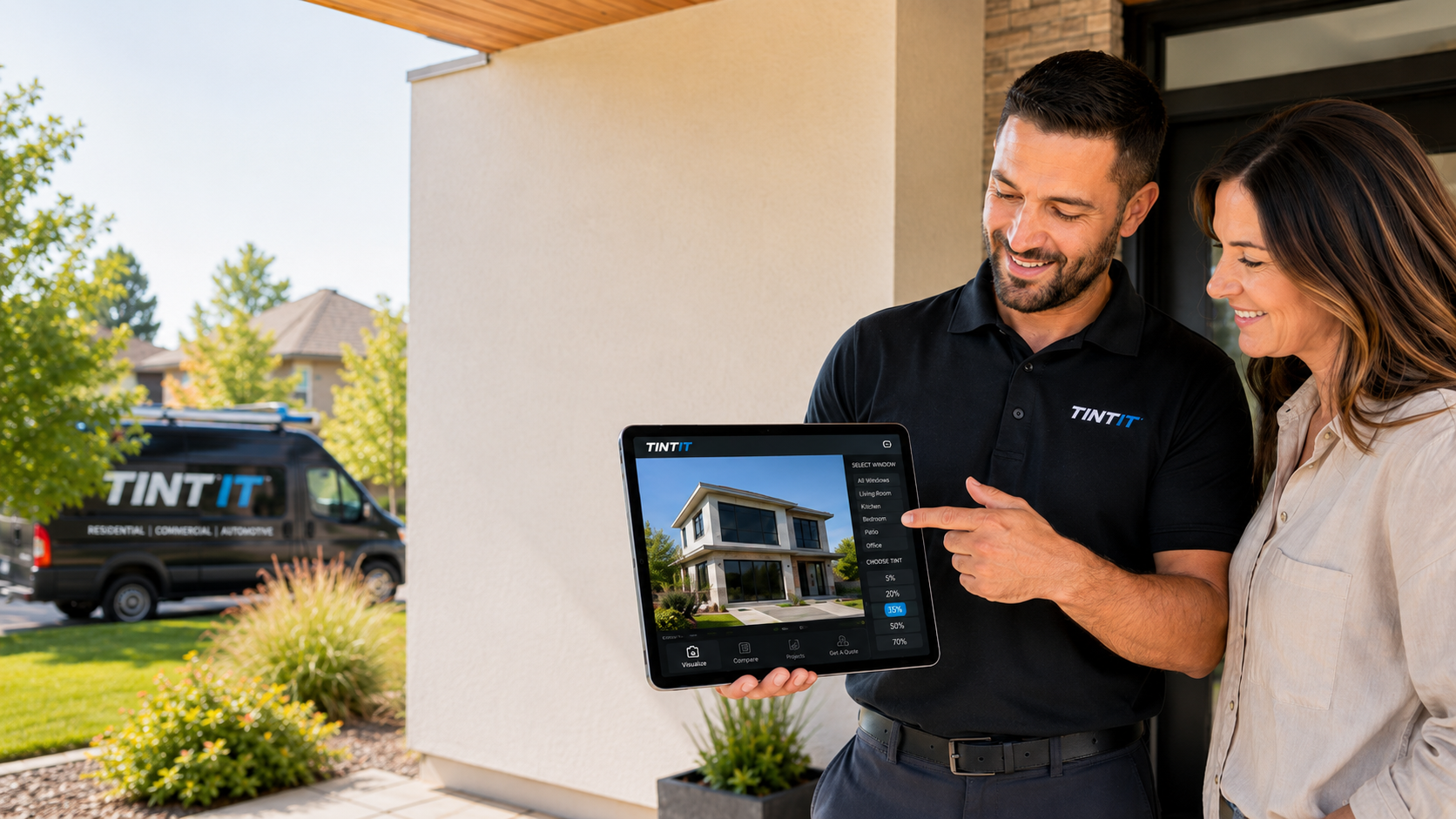Tint It Home residential and commercial porch consultation preview